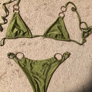 lime green bikini
